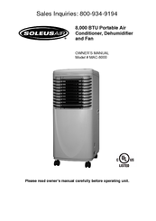 Soleus Air Mac-8000 Manual